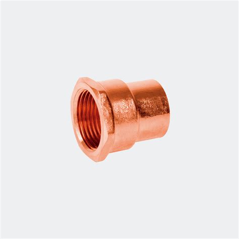 conexiones truper  conector de cobre rosca interior  foset ferrepits
