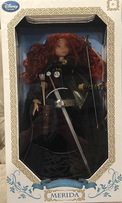 disney store limited edition  princess merida doll collectible  disneypixars brave