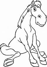 Coloring Pages Cindy Waiting Horse Wecoloringpage sketch template