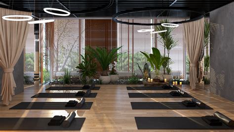 yoga room  behance