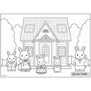 colouring  pages sylvanian families