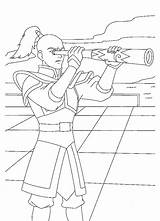 Zuko Coloring Pages Avatar Prince Cartoon Kids sketch template