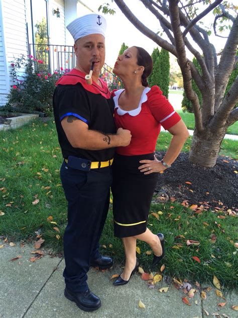 Popeye And Olive Oyl Popeye And Olive Couple Halloween Olive Oyl