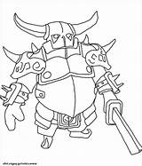 Royale Clans Pekka Hog Rider Impressionnant Xcolorings sketch template