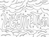Coloring Pages Imagination Word Printable Doodle Alley Sheets Quote Words Colouring Simple Books Single Choose Board Use sketch template