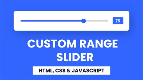 custom range slider html css javascript coding artist