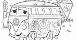 Coloring Cars Fillmore Pages Disney sketch template