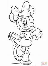 Coloring Minnie Mouse Pages Printable sketch template