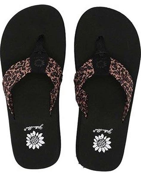 capture  wild side   fun yellow box leopard flip flops