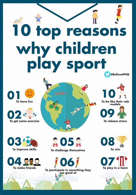 top  reasons  children play sport working  parents  sport