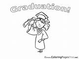 Coloring Graduation Pages Diploma Sheet Title sketch template