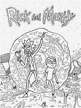Rick Morty Coloring Pages Adult Printable Drawing Kids Book Ricky Simple Print Und Template Choose Board Characters sketch template
