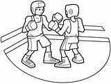 Boxeo Boxeadores Walki Sztuki Kolorowanki Dzieci Pueda Utililidad Deseo Aporta sketch template