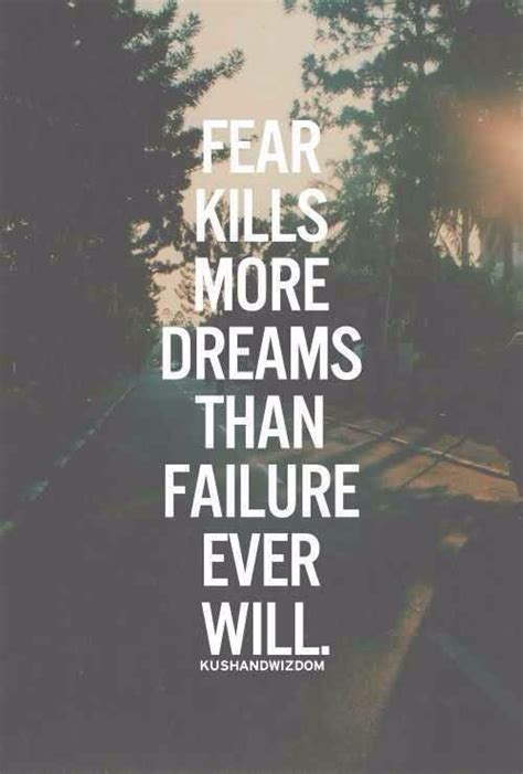 Dreams Fear Inspirational Quotes Text Posts Image