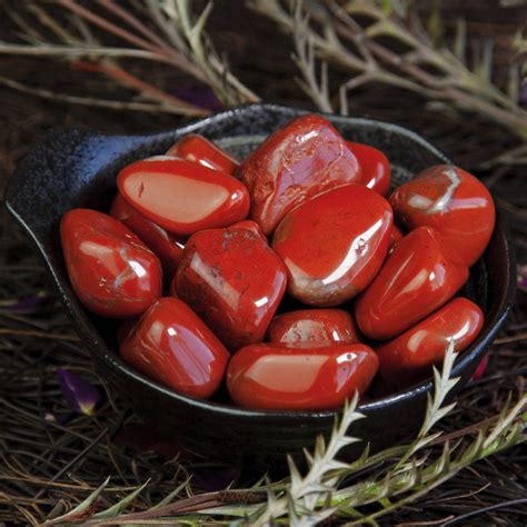 large tumbled red jasper  renewed strength  courage