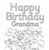 Grandma sketch template