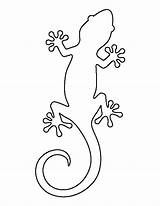 Gecko Printable Coloring Stencil Templates Pages Print Animal Geckos Outline Template Aboriginal Mosaic Patternuniverse Stencils sketch template