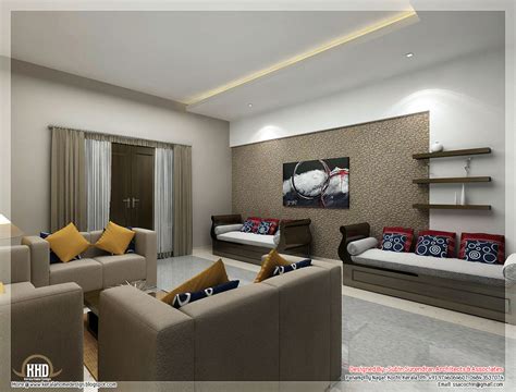 awesome  interior renderings kerala house design