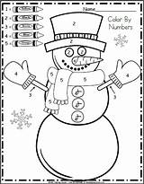 Color Numbers Worksheets Kindergarten Math January Winter Snowman Preschool Activities Number Worksheet Coloring Prek Colors Addition Madebyteachers Teacher Christmas Choose sketch template