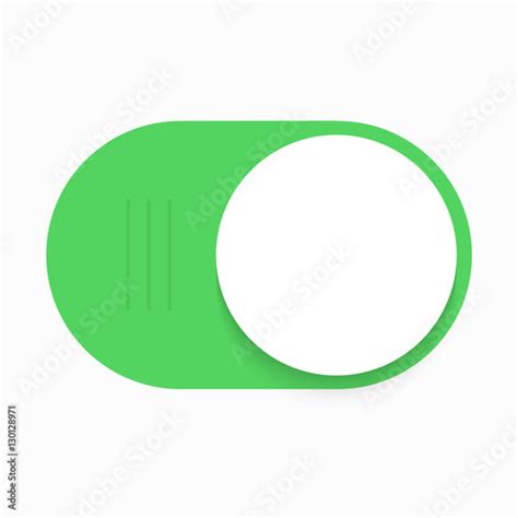 vector modern green slider button  white background stock vector
