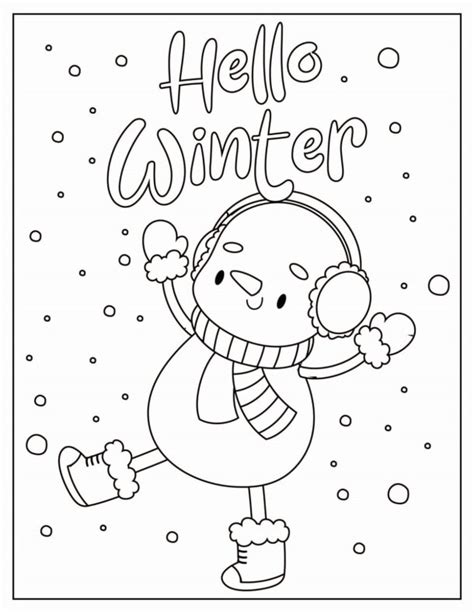 winter coloring pages kids activity zone