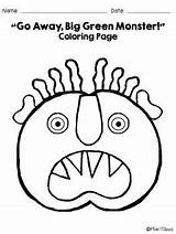 Monster Green Coloring Pages Big Away Go Teacherspayteachers Cuentos Crafts Activities Heart Pink Otros Manualidades Fichas Pdf Preschool sketch template