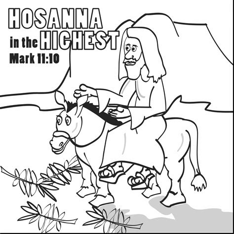 palm sunday coloring pages  print coloring pages