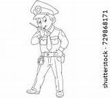 Police Officer Clipart Stock Professional Policeman sketch template