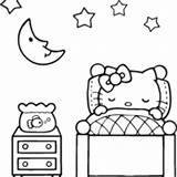 Cama Dormindo Durmiendo Pintar Sleepover Menina Tudodesenhos Mundokitty Helvania sketch template