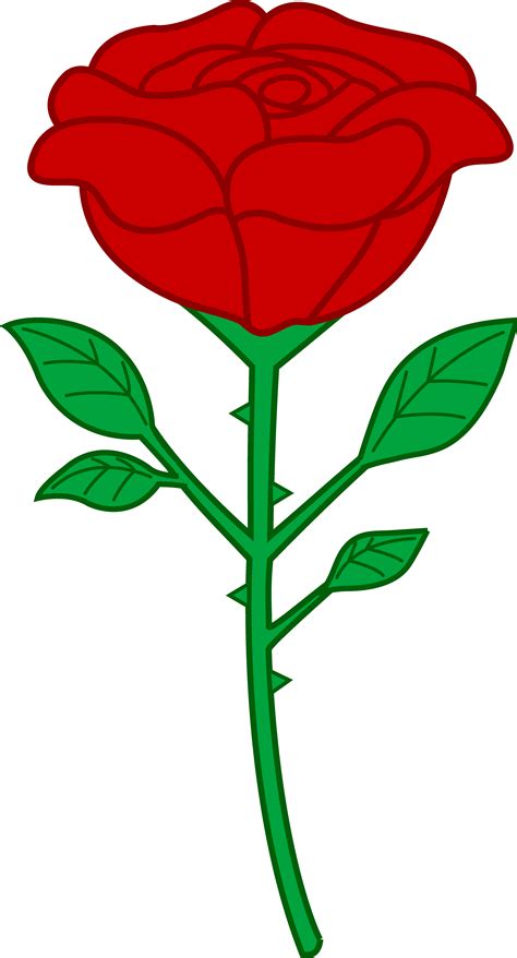 cartoon rose clipartsco