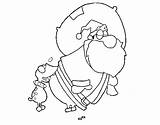 Claus Biting Santa Dog Coloring Coloringcrew sketch template