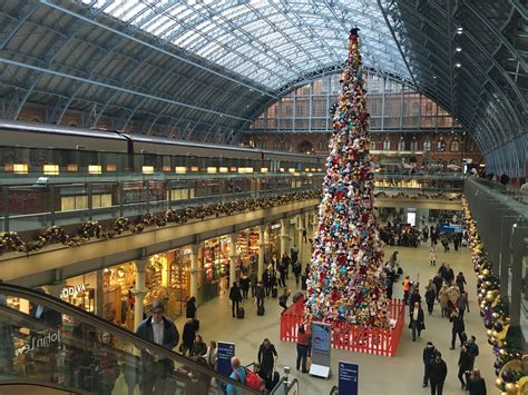 st pancras station london disney junior christmas tree flickr