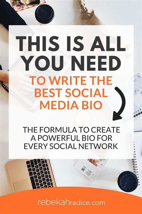write   social media bio social media