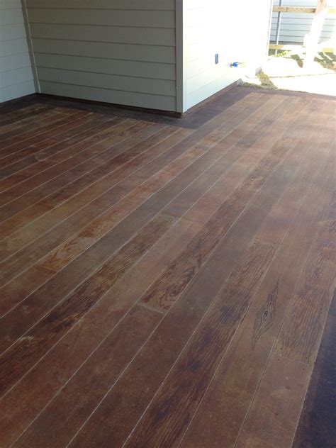 wood planks  outdoor concrete patio surecrete products