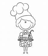 Chef Coloring Pages Cartoon Colouring Little Smurf Testing Taste Cool Baking Cooking Print Coloringpagesfortoddlers sketch template