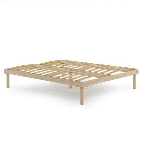 wooden slatted double bed frame total height  cm mobili fiver