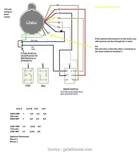 wiring diagram   volt single phase motor http