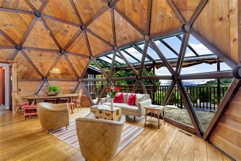couple spent  years handcrafting  dream geodesic home