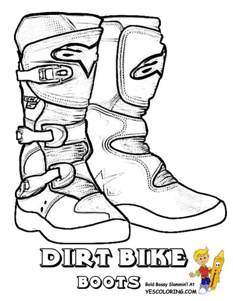 pin  ady aditza  salvari rapide bike drawing dirt bike boots