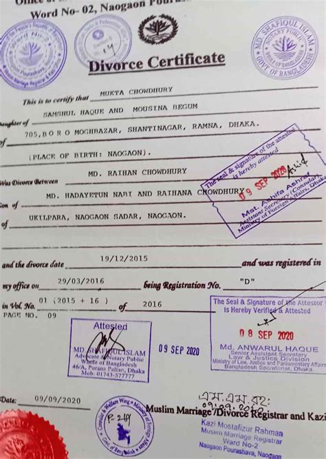 fake divorce certificate printable