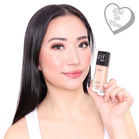 foundationfridays maybelline fitme dewy smooth spf foundation  ivory review swatch