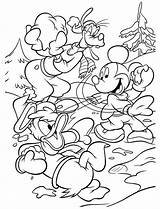 Mickey Coloring Mouse Donald Duck Goofy Pages Disney Fun Winter Friends Printable Having Print Colouring Plays 9e99 Snow War Epic sketch template
