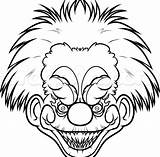 Coloring Clown Scary Pages Eyes Getcolorings Clowns Color Printable Print sketch template