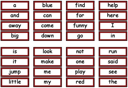 dolch sight words  flash cards  lists  dolch high frequency