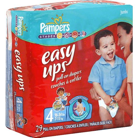 pampers easy ups pull on diapers size 4 16 34 lb go diego go