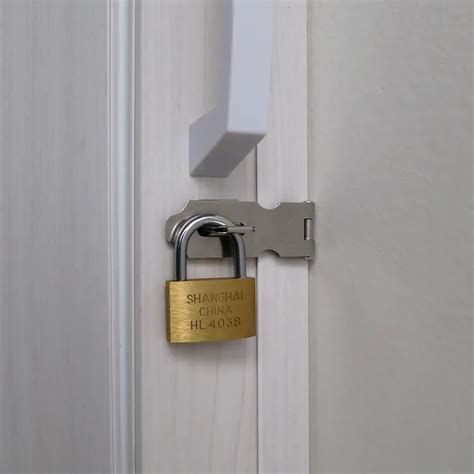 open door lock set stainless steel hinge brass padlock bolt  nut  doors  home