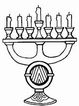 Kwanzaa Kinara Candle Clipart Library Dropper sketch template