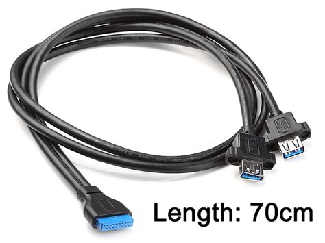 usb   pin header male  usb  dual type  female cable