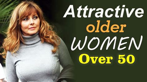 Natural Older Woman Over 50 Attractively Dressed Classy Fashion For