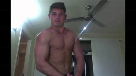crazy ripped alpha teenager flexing muscles youtube